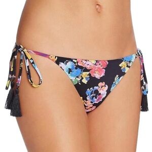 PilyQ Samba Tie Full Bikini Swim Bottom Size Medium